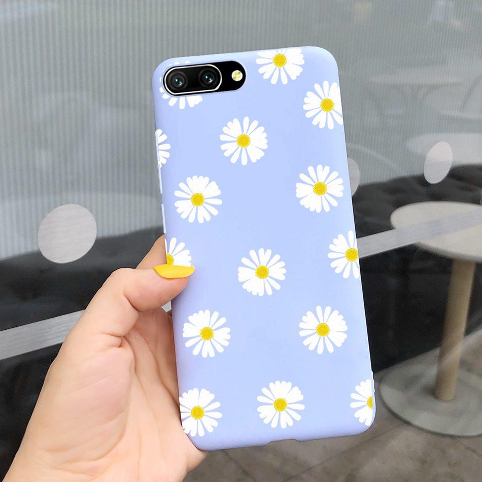 Pretty Girl Sunflower Case For Huawei Honor 10 Phone Case Soft Silicone TPU Back Cover For Honor 10 COL-L29 L19 Funda Honor10
