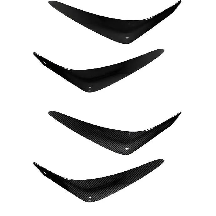 Headlight Eyebrow Trim For Toyota Prado 150 2014 2015 2016 2017 Front Lamp Brow Molding Strip Chrome Styling Car Exterior Parts