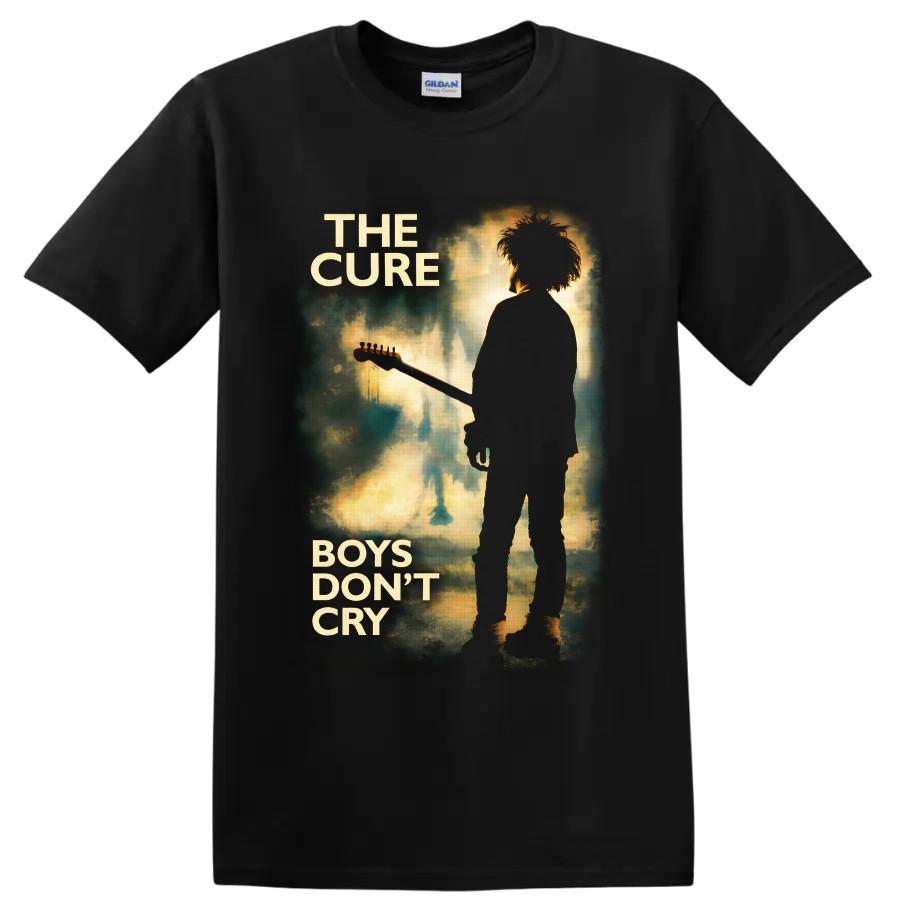 The Cure Boys Dont Cry T Shirt Gothic Rock Guitarist Silhouette Vintage Tee Dark