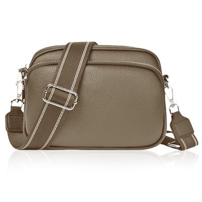 Sprezzano Women's Shoulder Bag, Crossbody Bag, Mini Bag, Mini Shoulder Bag, Crossbody Bag, Small Bag, Pochette, Cute, Small, Lightweight (Grey Beige)