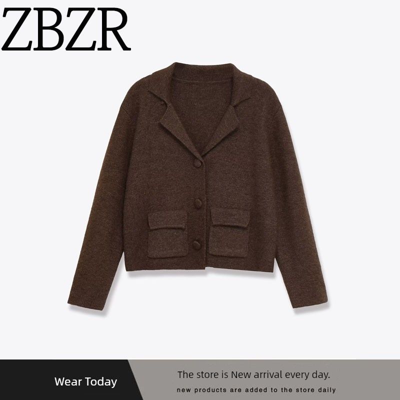Za Export New Arrival Women's Clothing ZR Fashion Style French Fashion Street Easiest for Match Fancy Long Sleeves Outwear 6427112