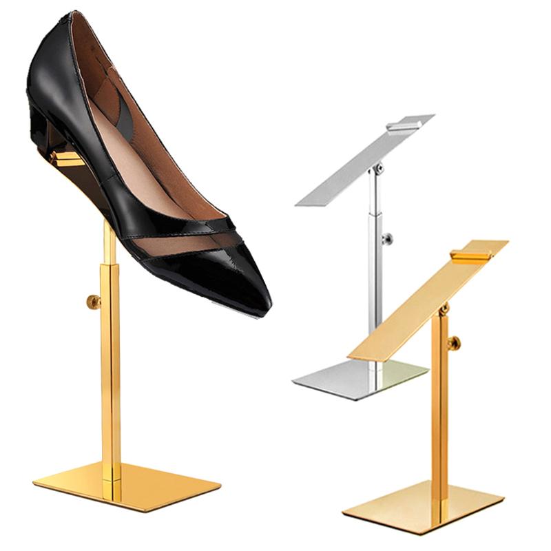 Anti Slip Adjustable Shoe Riser Display Stand For Women Men Leather Shoes Durable Desktop Shop Shelf
