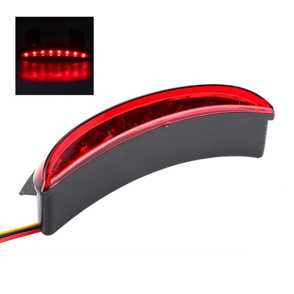 Motorcycle Tail Light Fender Edge Brake LED Lamp Fit for Touring XL 883 1200