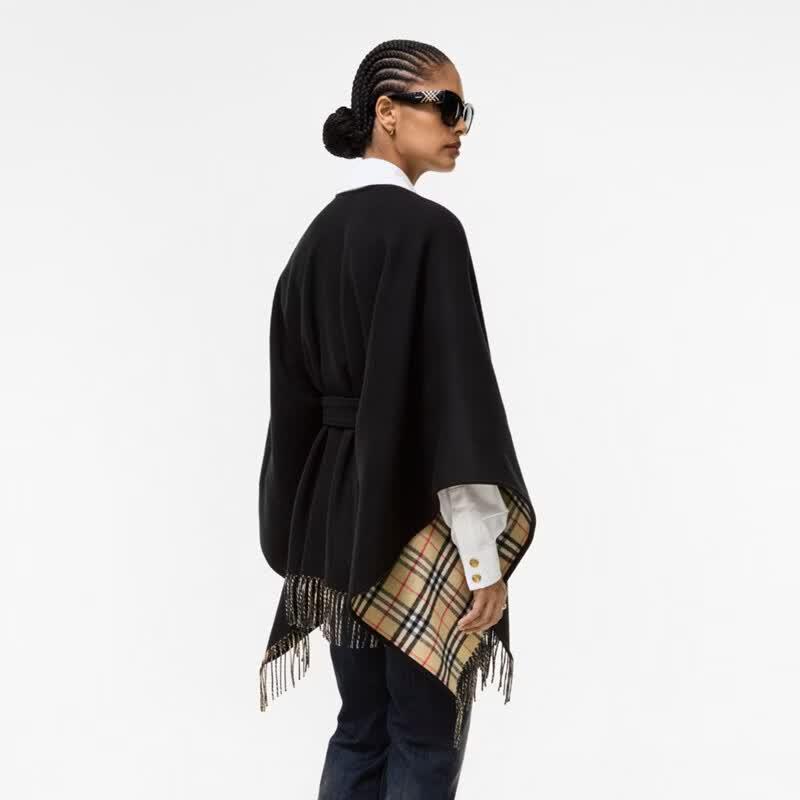 Burberry Women's Wool Tay Cape Shawl