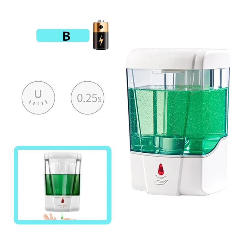 700ML Intelligent Wall-Mounted Smart Sensing Soap Dispenser Automatic Hand Sanitizer Washing Machine Pump Container for Cleaning
