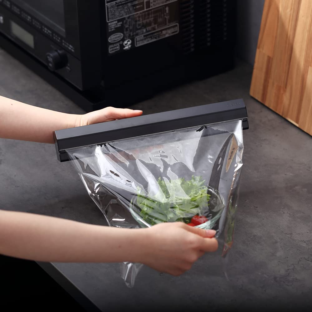 ideaco Wrap Holder Magnet for 30cm Wrap Holder R30 Black Holder R30 Width Depth Height (Wrap Black) 31.6cm / 5.6cm / 4.9cm