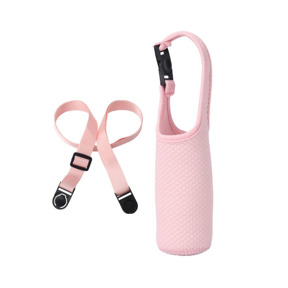 Neoprene Sport Water Bottle Cover Adjustable Shoulder Strap Vacuum Cup Sleeve Children