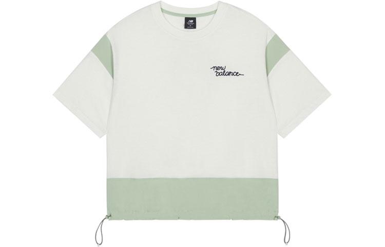 New Balance Set in Sleeve T Shirt Women s White AWT13300-IV L