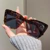 Trendy Large Frame Cat Eye Sunglasses for Women Men Retro Square Sun Glasses UV400 Protection Goggle Fashion Eyewear Shades