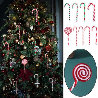 New Toys Colorful Christmas Tree Decorations Home Xmas Ornaments Christmas Cane New Year Decor