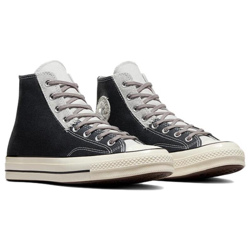 Converse Chuck Taylor Ox Vintage Comfortable Wearable Lightweight High Top Espadrilles Unisex Black Grey