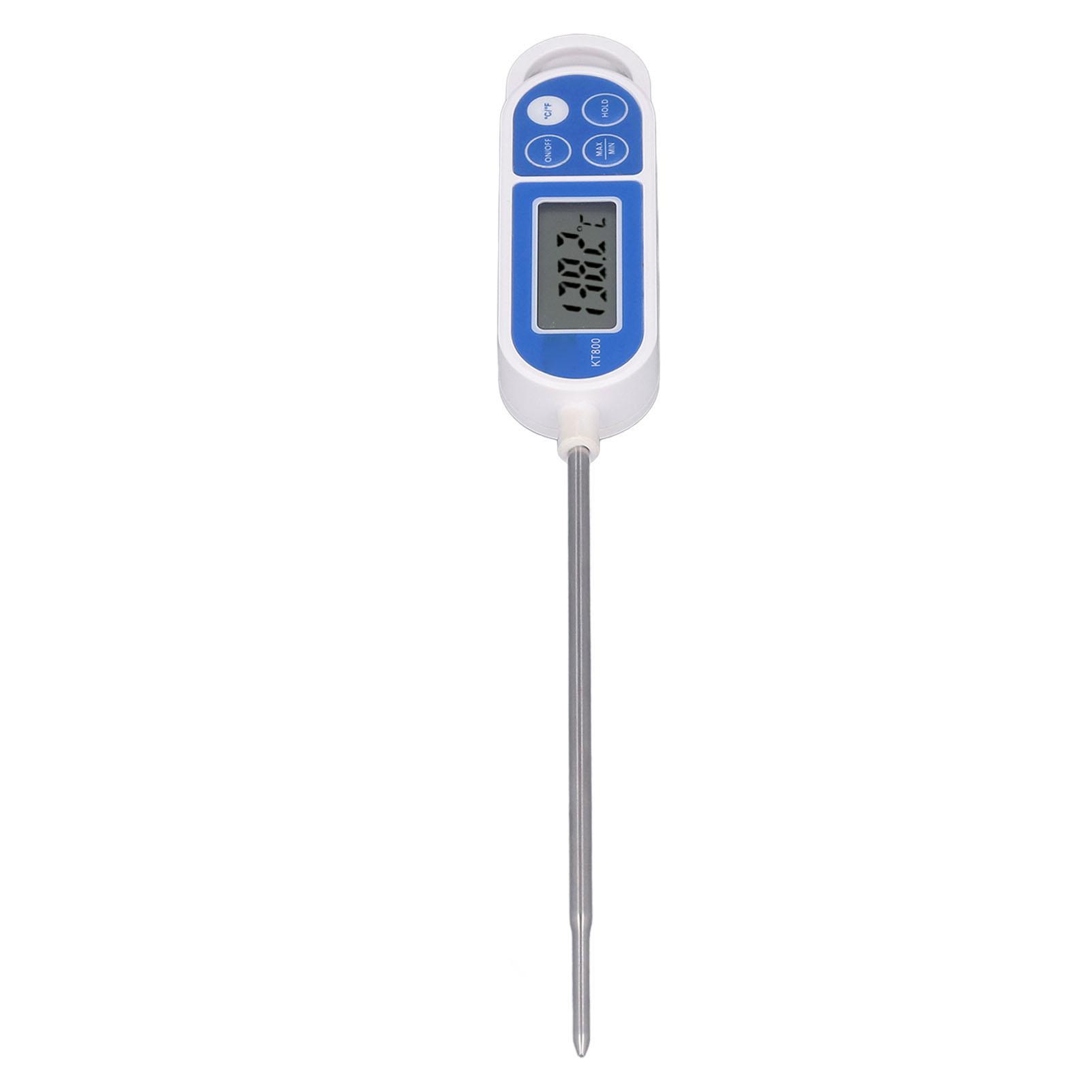 

Digital Thermometer Long Probe Type Waterproof Backlit Quick Response Temperature Meter for Meat Food Cooking