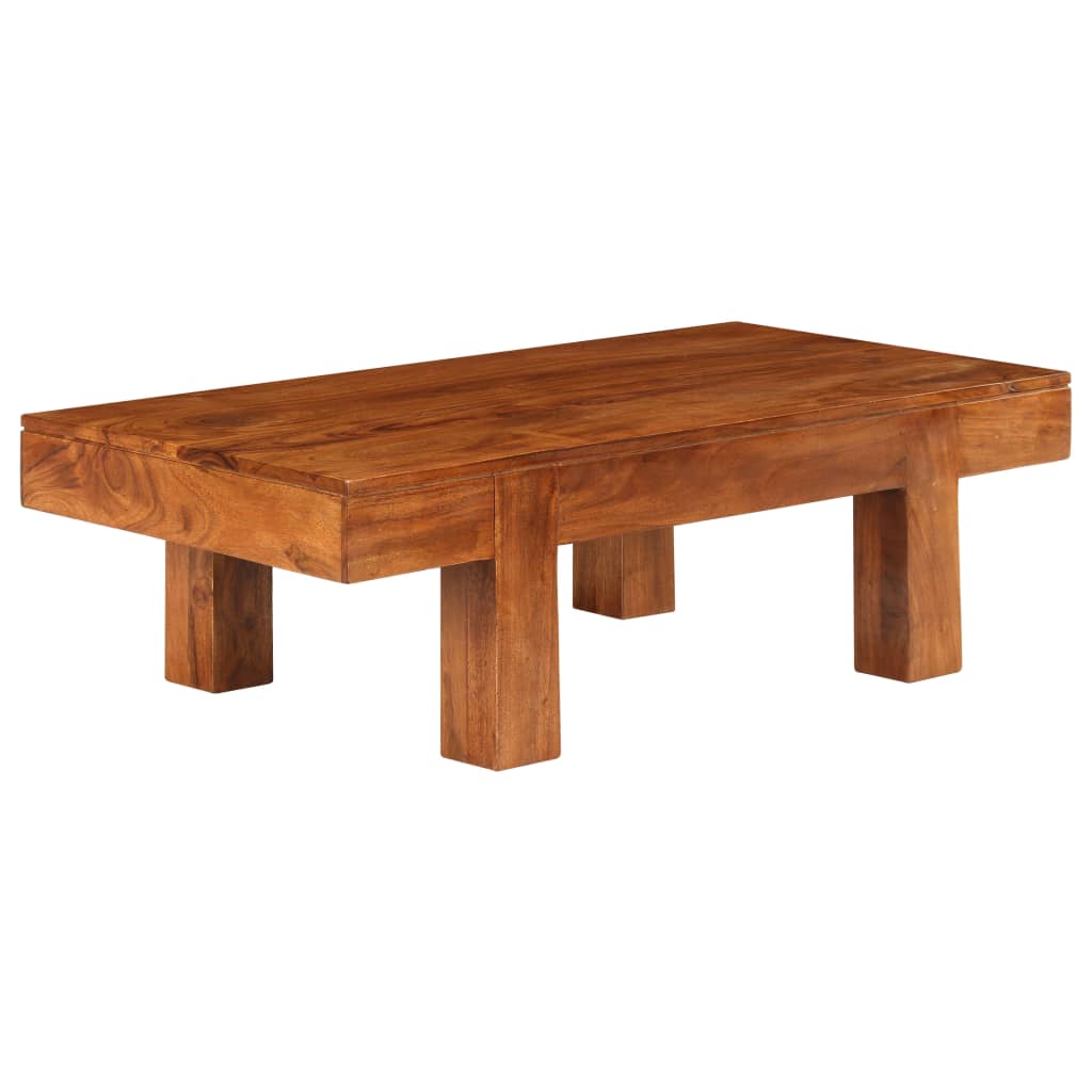 Solid Wood Coffee Table with Honey Colored Finish 100 x 50 x 30 cm