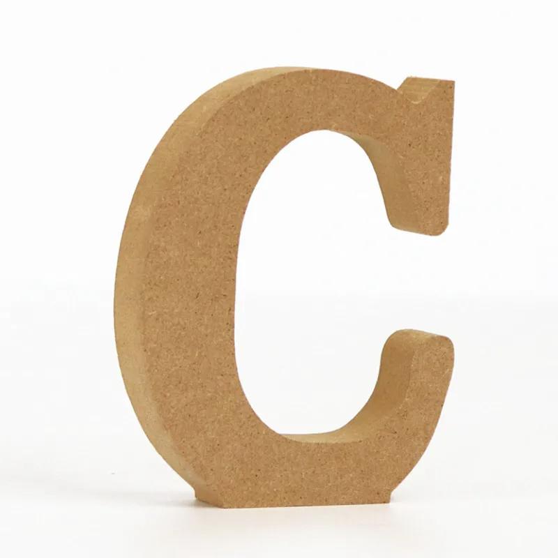 26-Letter Wooden Alphabet DIY 10cm Handicrafts Three-Dimensional Decorative Letters Sign Decorations Craft Supplies