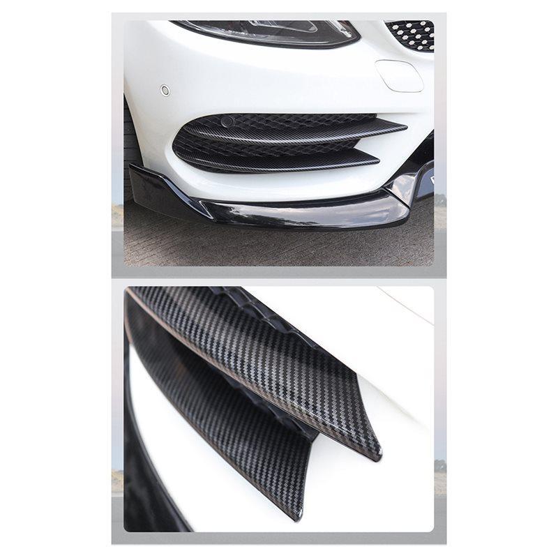 Front Lip Spoiler Grille Air Vent Cover For Mercedes Benz W205 C180 C200L 2015-2018 Car Splitters
