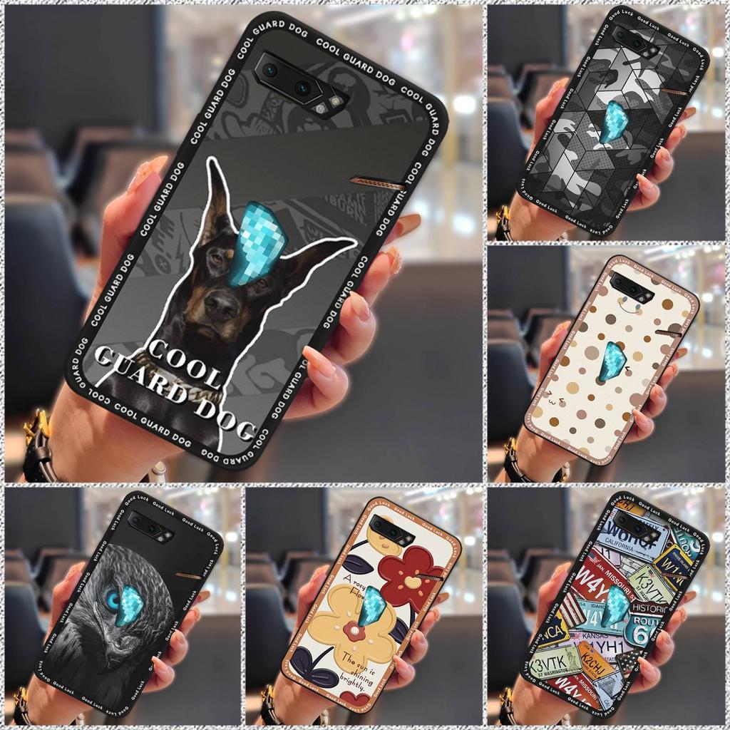 Dirt-resistant Fashion Design Phone Case For Asus ROG Phone II ZS660KL Soft Case Shockproof TPU Durable Cute Anti-dust
