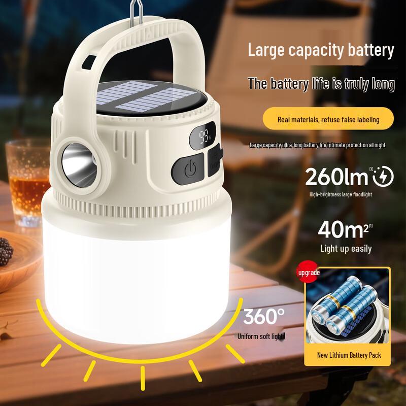 Solar Rechargeable Outdoor Camping Lantern