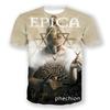 Popolare T-shirt Sinfonica Metal EPICA Stampata 3D per Uomo/Donna Estiva Hip Hop Tendenza Manica Corta Maglietta Oversize Girocollo Y2k Top