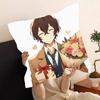B-Bungo Stray Dogs Anime Pillow Case Fashion Square Pillowcase Bedroom Sofa Room Ins Decoration Leisure