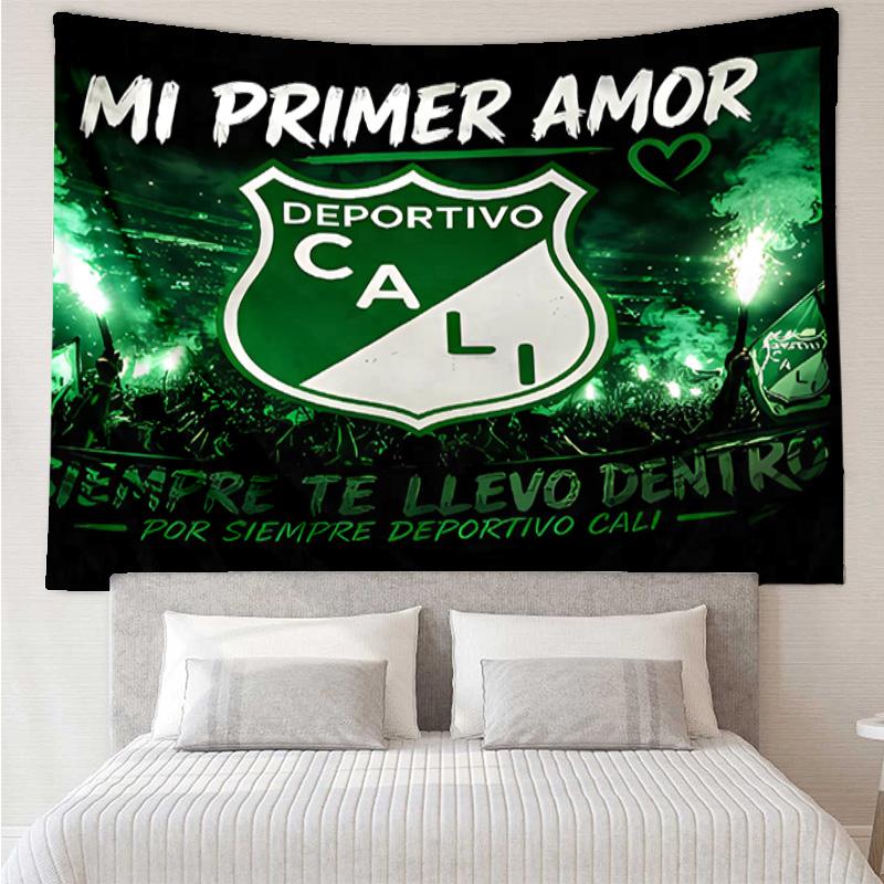 Deportivo Cali LOGO Tapestry for Bedroom Aesthetic Classroom Tapestries Wall Hanging for Living Room Dorm Office,Ideal Creative Gift