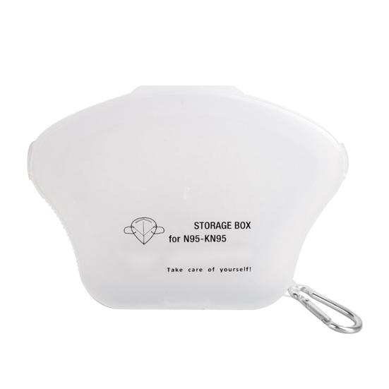 

Wear-resistant Storage Box Lightweight Great Disposable Face Cover Storage Case прозорий
