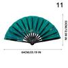 Holographic Folding Fan Pvc Glitter Laser Taiji Fan Dancing Clap Fan For Kung Fu Concerts And Rave Parties Colorful Accessory