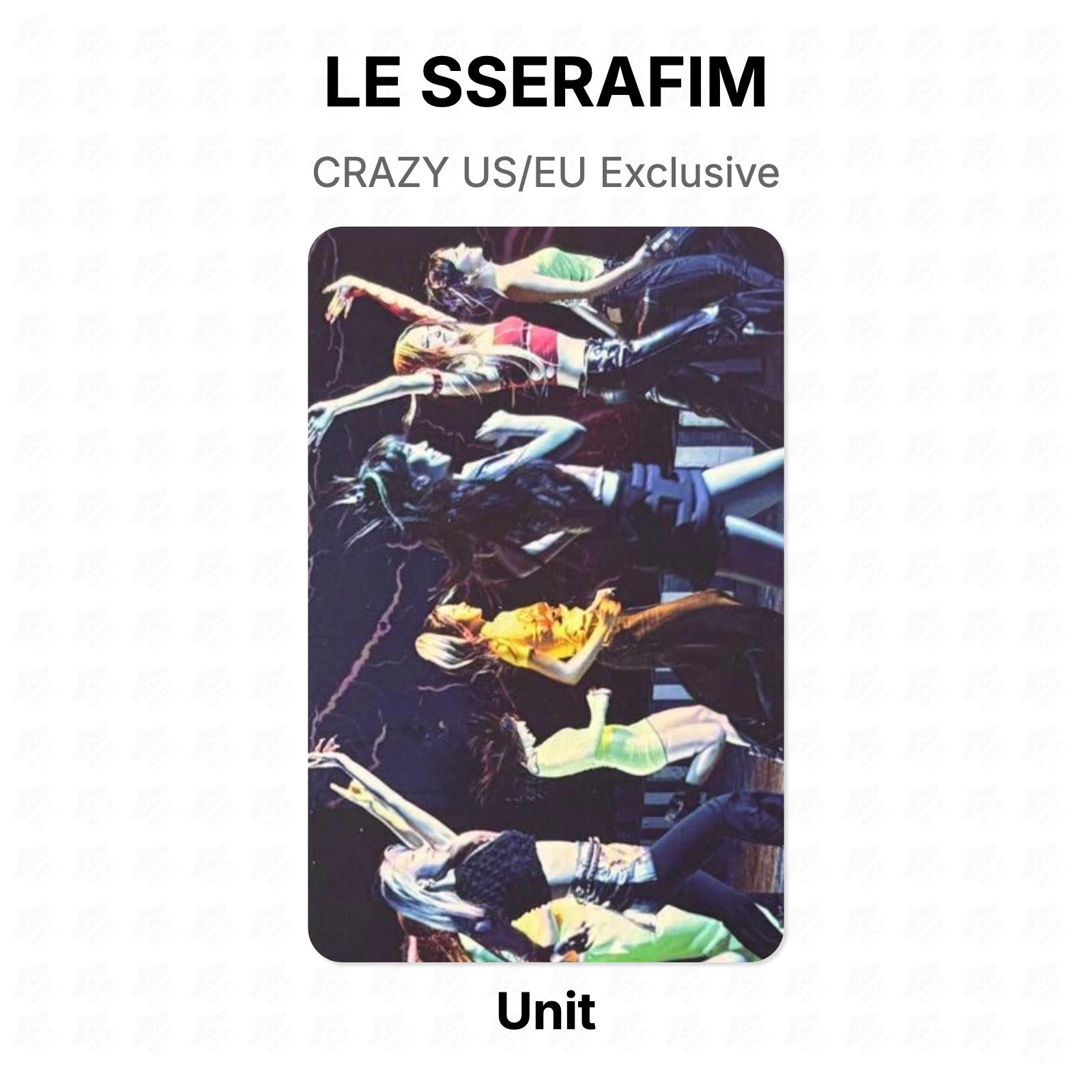 LE SSERAFIM Unit CRAZY US/EU Exclusive Official Photocard Unit