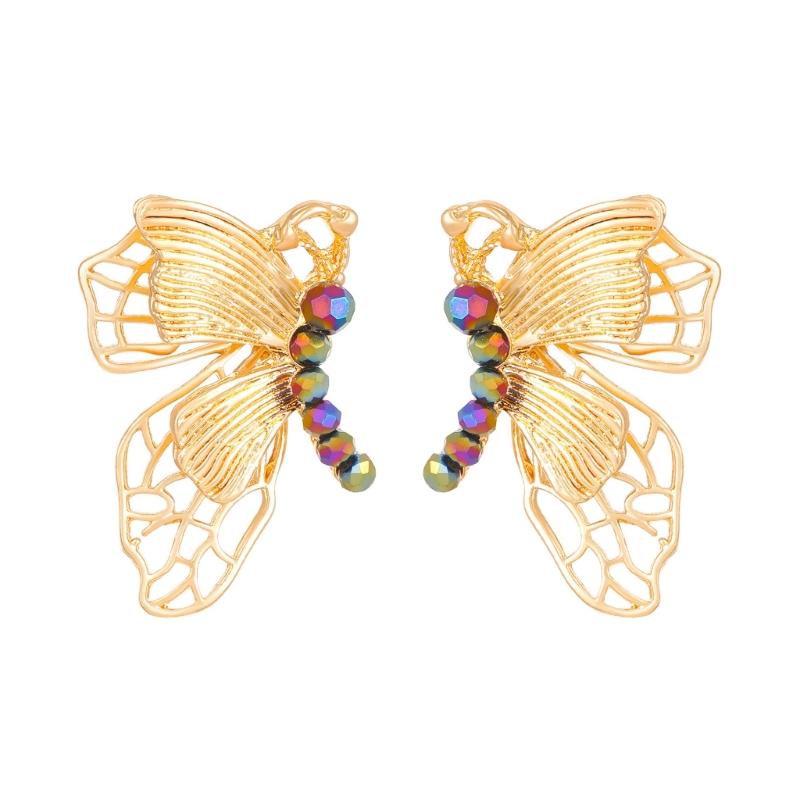Elegant Hollow Butterfly Earrings Exquisite Butterfly Earrings Jewelry Accessory Crafted for Comfort and Elegances 1
