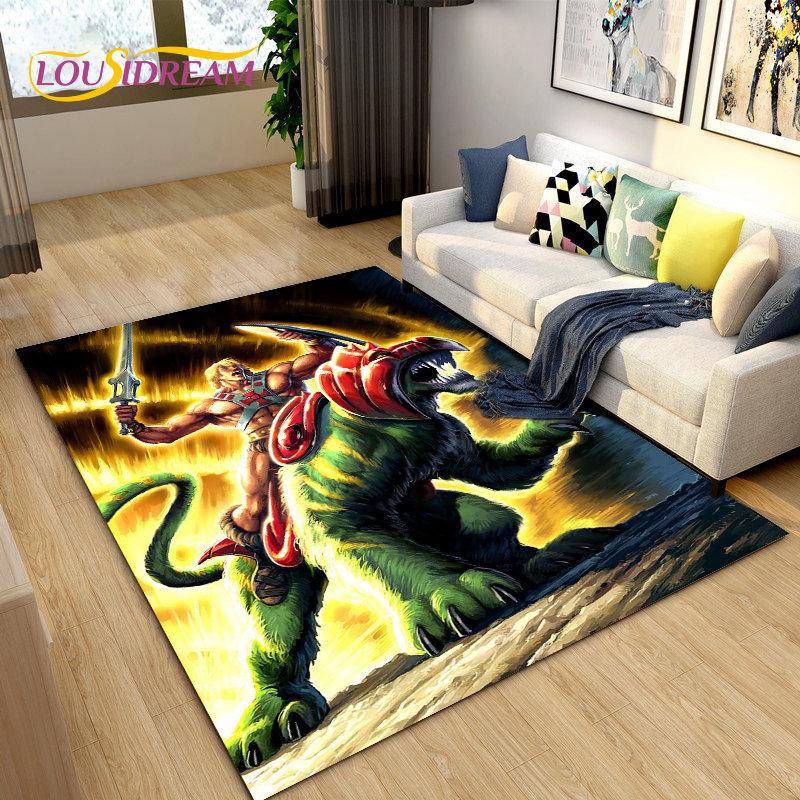He Man and the Masters of the Universe Area Rug,Carpet Rug for Living Room Bedroom Sofa Doormat Decoration,Non-slip Floor Mat