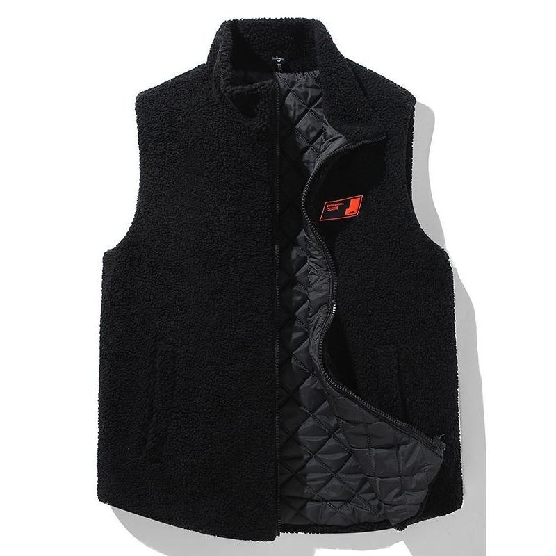 

Large Size Lamb Fleece Vest Men s Casual Fashion Plus Fleece Vest Plus Fat To Increase Cotton Waistcoat Waistcoat Outer Wear 9XL