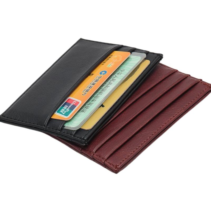 Porte-cartes de visite ultra fin Manches pour cartes de crédit pour hommes Femmes Housse de protection pour carte d'identité Carte bancaire