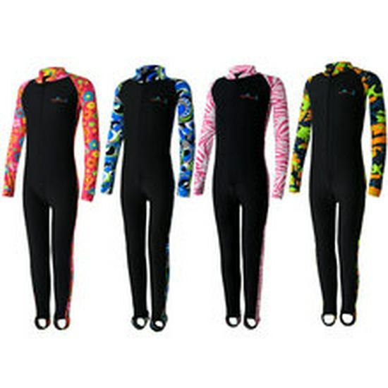 Kinder Langarm Einteiler Badeanzug - Schützender Tauch- & Schnorchelanzug für Jungen und Mädchen