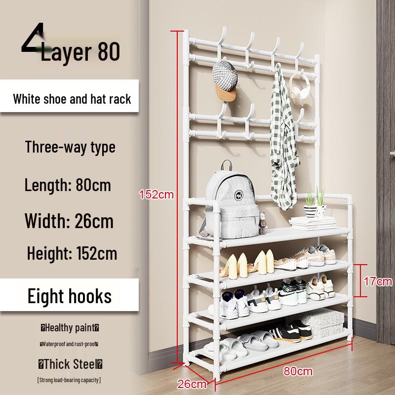 Kedi All-in-One Coat, Hat, and Shoe Rack for Bedroom and Living Room