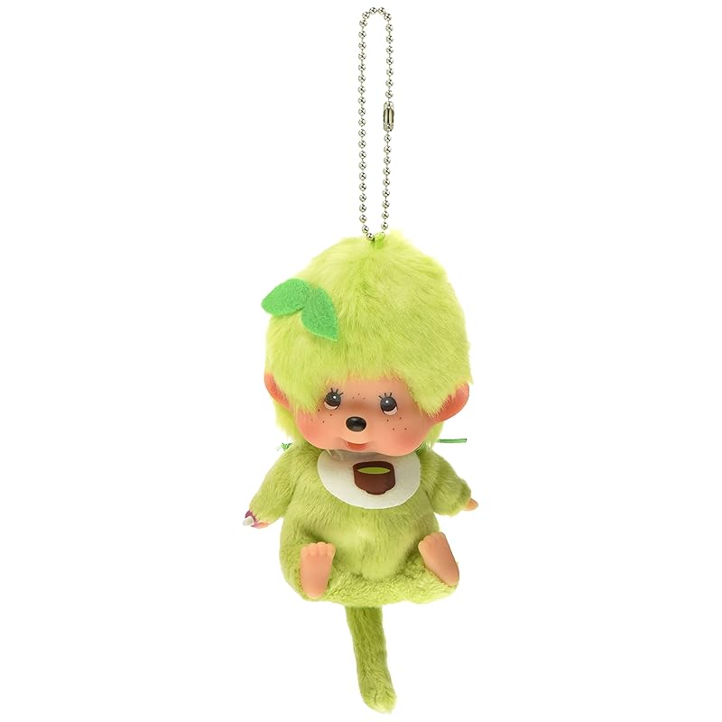 

Sekiguchi Matcha Monchhichi SS key chain with face boy Height approx. 11cm
