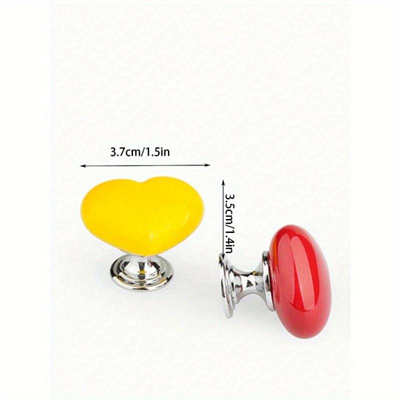 1pc Heart Shaped Car One Key Start Button, Personalized and Creative Ignition Ring Button Decoration