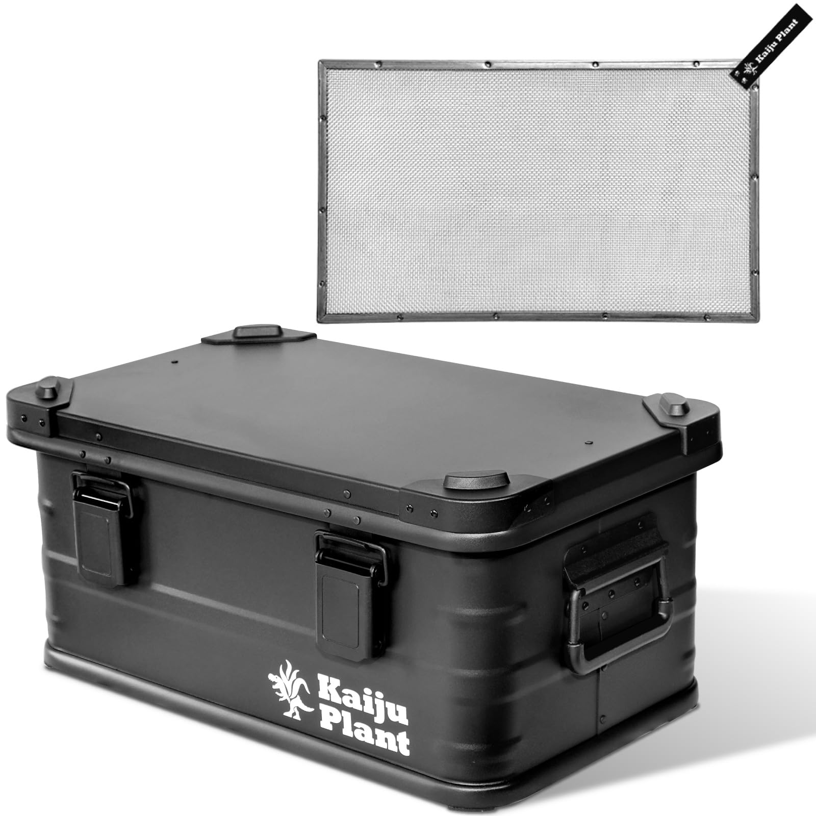 

Кайдзю Растение Монстр Контейнерное Садоводство 30л Контейнер для почвы с сеткой для удаления пыли и воздухонепроницаемой резиновой прокладкой Алюминиевый Штабелируемый (Матовый черный)