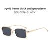 Metal Square Sunglasses For Men And Women Uv400 With Tinted Lenses For Casual Fashion