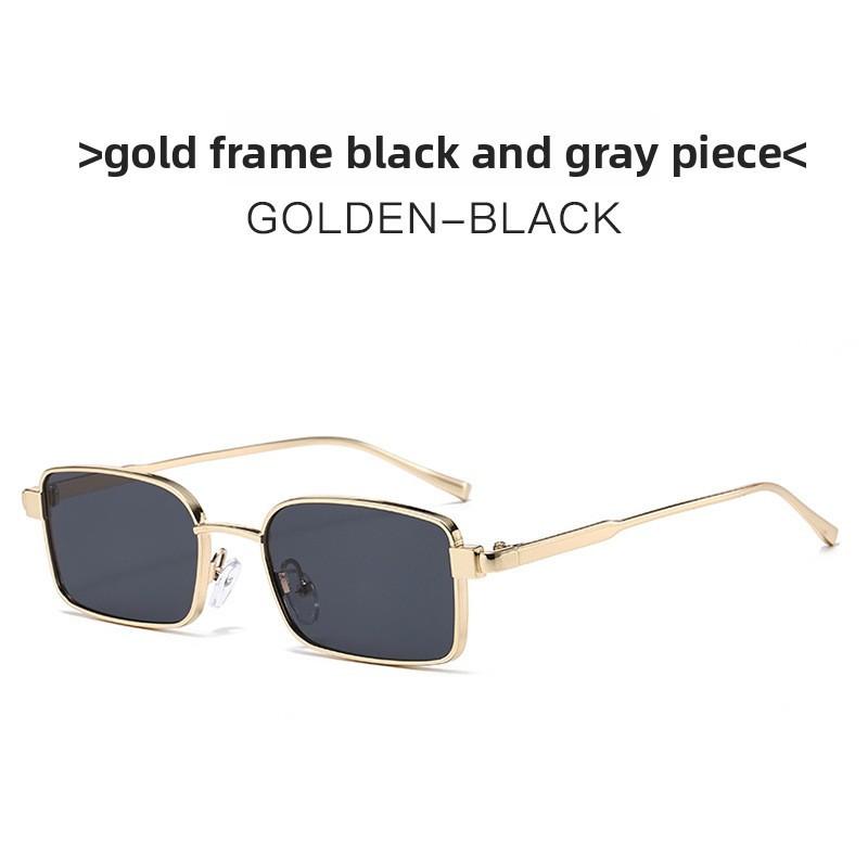 Metal Square Sunglasses For Men And Women Uv400 With Tinted Lenses For Casual Fashion