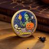 Halloween Coin Happy Halloween Pumpkin Commemorative Coin Vintage Home Decor For Table Cabinets Fans Enthusiasts Collectors