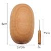 Wood and Stainless Steel Darning Board Set for Professional Clothing Hole Repair Tasks Including Polyester Thread