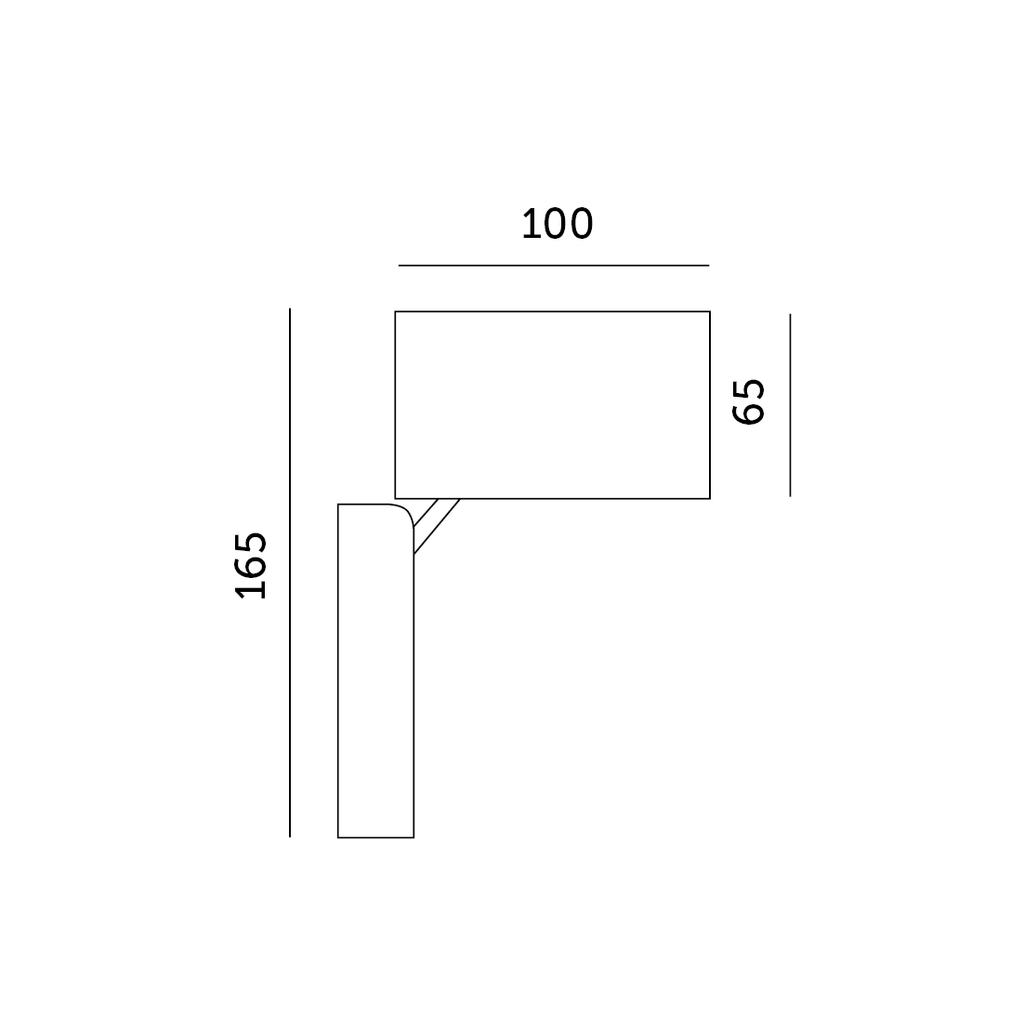 Garden Wall Lamp 1xGU10 IP44 Black