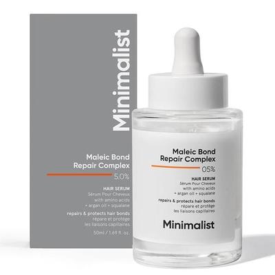 Minimalistické sérum pro opravu poškozených vlasů | Maleic Bond Repair Complex 05% vlasové sérum | Pro ženy a muže | Pro všechny typy vlasů | 50 ml