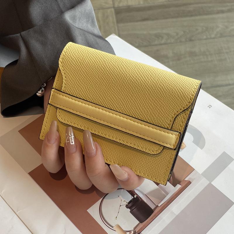 Anti-magnetic card bag, women's leather, large capacity, multi-card position, new niche design, simple, fashionable and compact mini card bag.