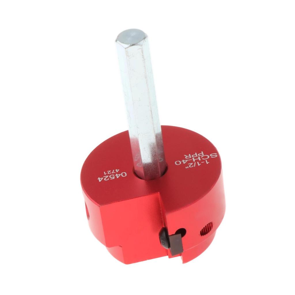 Plumbing PVC Pipe Reamer Aluminum Alloy Fitting Saver Drill Attachment for Water Line Maintenance