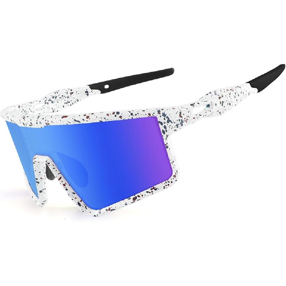 Cycling Glasses for Men Women, Sports Sun glasses for Youth Baseball, Running, Mountain Biking and Fishing Goggles белый