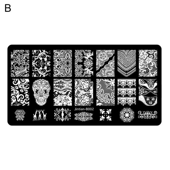 Delicate Nail Stamping Plate Diverse Styles Mini Nail Art Making