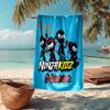 Custom Name Ultra-Soft Beach Towel with Ninja Kidz Theme,Ideal for Pool - Camping, Diving - Perfect Travel Essential, Vibrant Beach Towel.