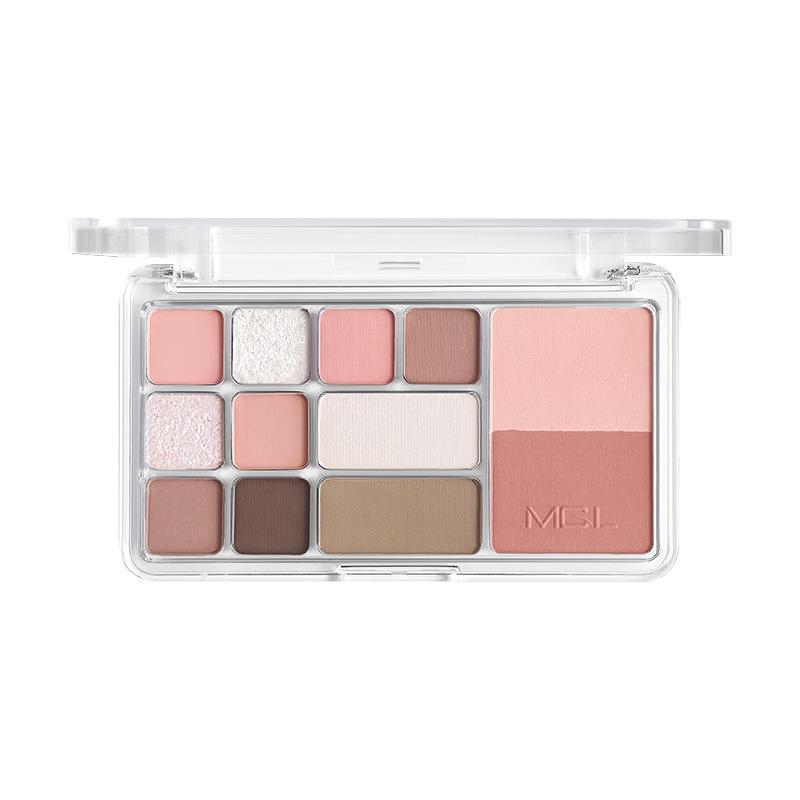Mgl Twelve Color Low Saturation Pink Eyeshadow Palette For Daily Commute