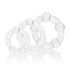 Set of 3 Cockrings Balls Clear - Get Lock - Cockrings