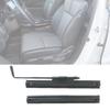 Vehicle Seat Adjustment Rail Assembly, Two Black Metal Slide Rails with Release Handle for Replacing a Worn Seat Sliding Mechanism
